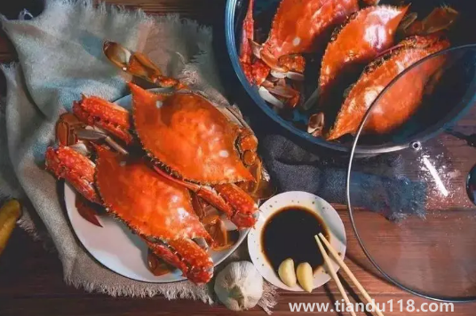 蒸梭子蟹正著放還是反著放2