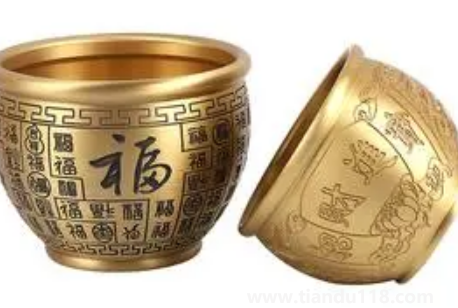 純銅百福缸里面放什么旺財3