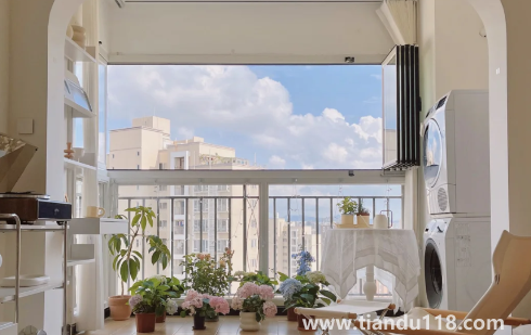 開放式陽臺能裝電動晾衣架嗎2