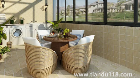 陽(yáng)臺(tái)是貼墻磚還是刷白(陽(yáng)臺(tái)貼什么顏色的墻磚好看)(圖3) 陽(yáng)臺(tái)是貼墻磚還是刷白3