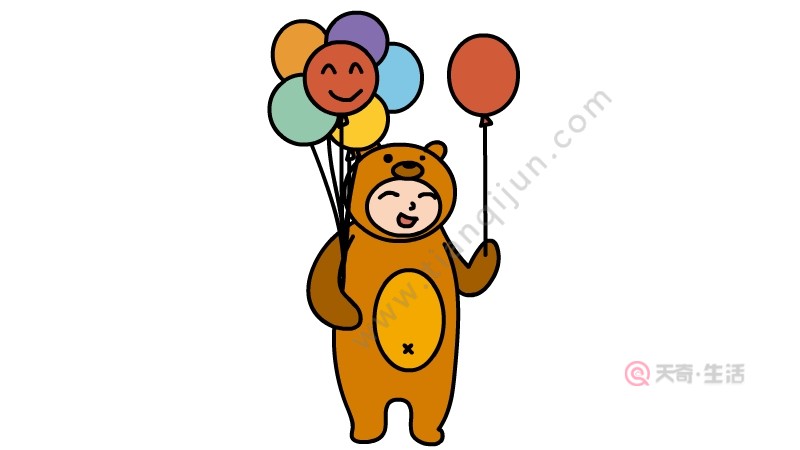 兒童節(jié)玩偶服簡筆畫怎么畫