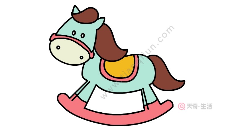 兒童木馬簡筆畫教程