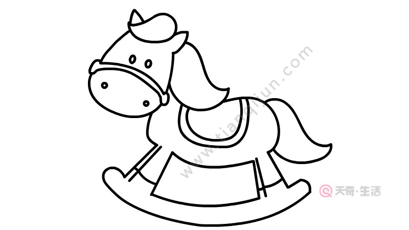 兒童木馬簡筆畫教程